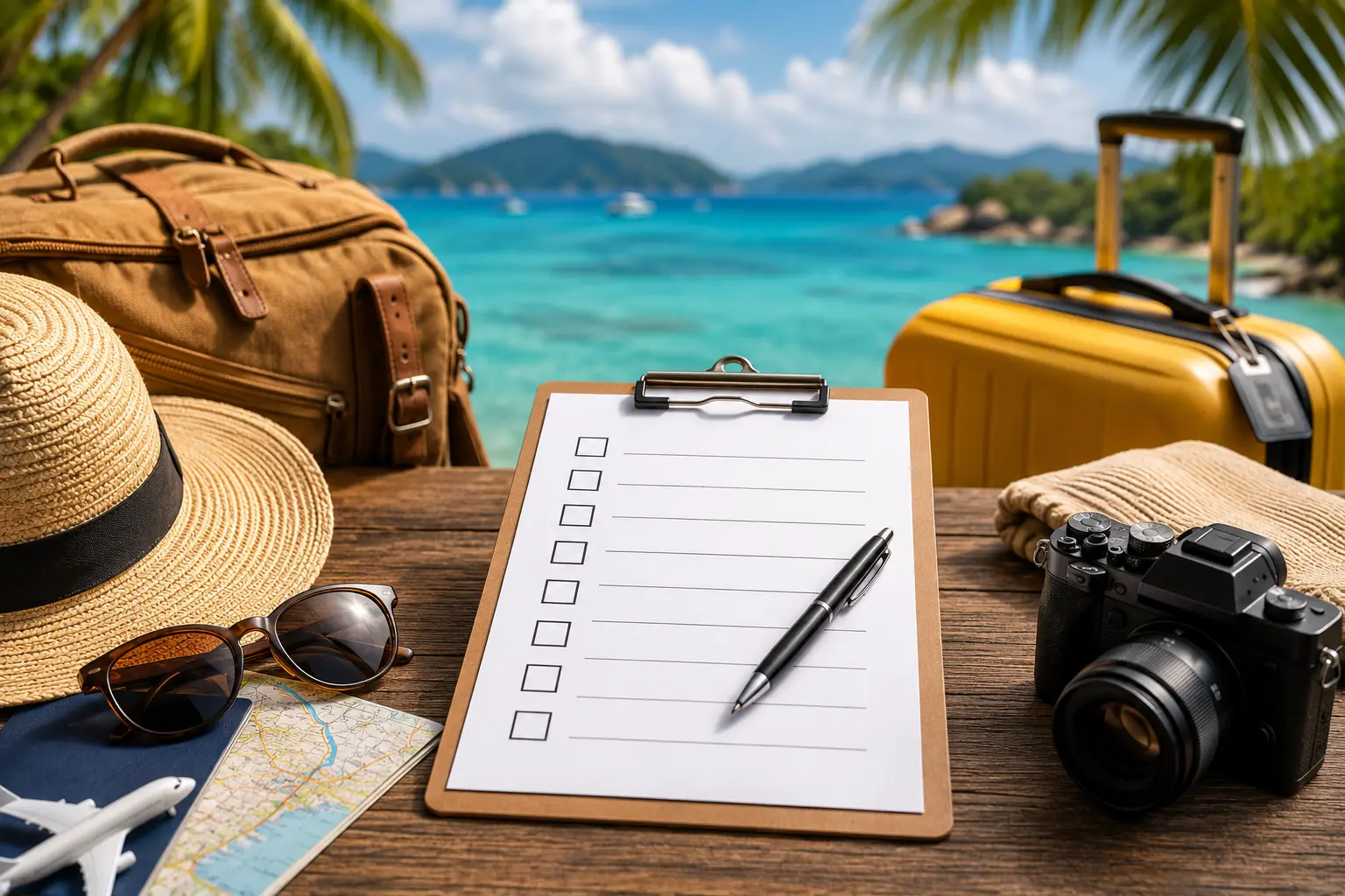 Travel planning checklist